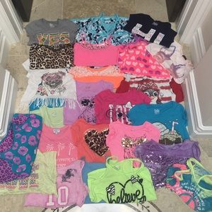 Justice girls tops and dress lot sizes 8-10-12-14